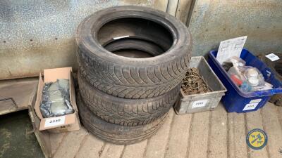 3 x car tyres 16"