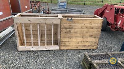 Wooden hay feeders x 2