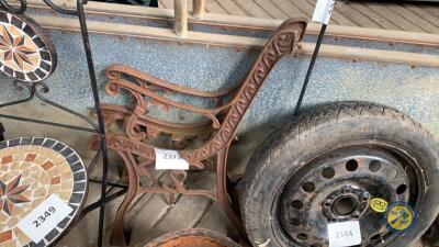 Garden bench seat ends