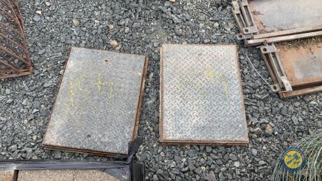 2 x manhole covers