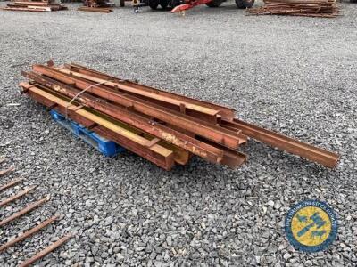 12 x lengths of steel of various lengths, sizes and shapes