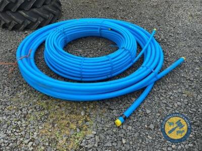 Full roll of blue pipe 50mm and 30mm