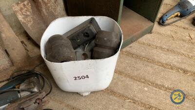 Box of rubber buffers
