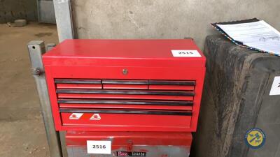Red multishelve toolbox
