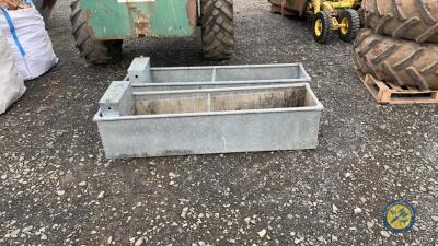 2 x water trough galvanised