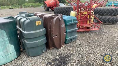 3 x slimline 1100 oil tanks