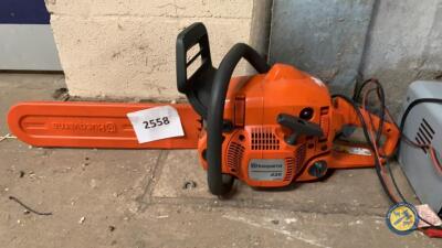 Husquvarna saw 435 sharp chain serviced recently