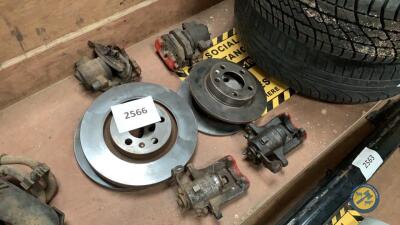 Brake disc & calipers full set front & back