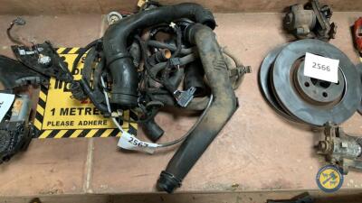 Pipes hoses wiring