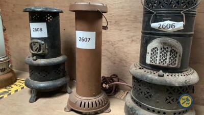 Brown cast iron green house heater