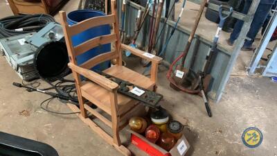 Wooden rocking chair