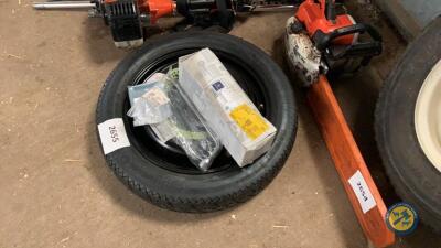 Merc spare wheel kit with jack wheel, brake space saver 17"