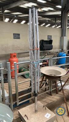 Rotary clothesline concrete base