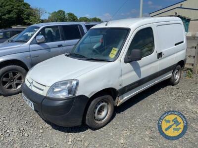 Citreon Berlingo Van, 2008, PE08 UTX, No MOT, 180,000miles, No taxbook, diesel, key