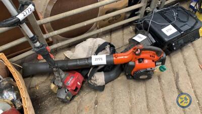 Hsuqvarnna leaf blower with bag