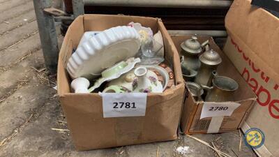 Box lot of Ainsley etc