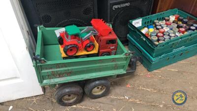 Toy trailer lorry & tractor
