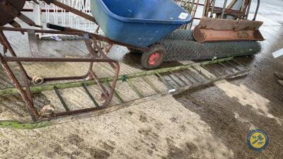 Galvanised ladder approx 12ft