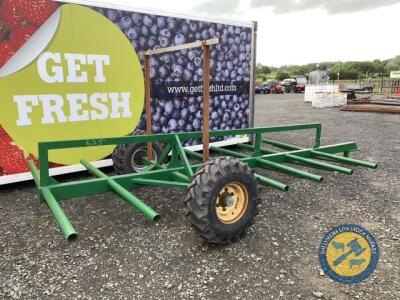 6 x round bale trailer