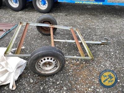 Trailer frame on axle 5x4