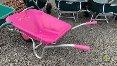 90L wheel barrow pink