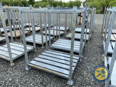 4 x galvanised stillages