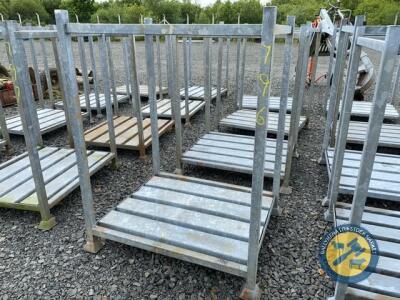 4 x galvanised stillages