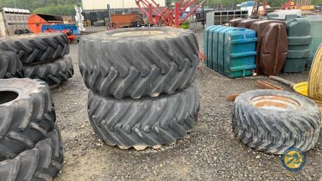 28.1-26 wheels to suit a MF or JD 150mm centres