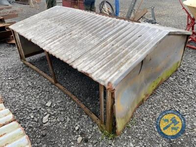 Ritchie double lamb creep feeder with new galvanised trough