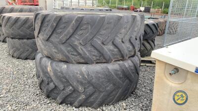 2 x 650-65-R42 Kleper tyres 20%