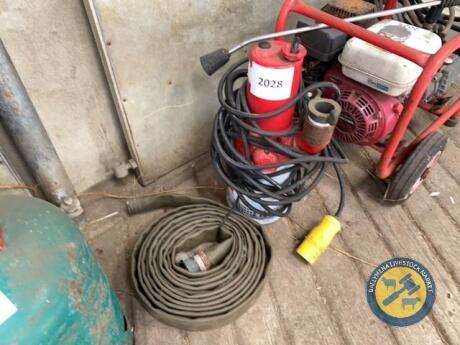 Grindex submersible water pump used on 1 site complete with pile