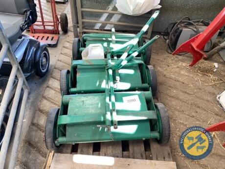 Ransomes trail gang mower, dry stored