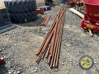 15x21ft approx 1.25" steel piping also 12x6ft approx 1.25 steel piping