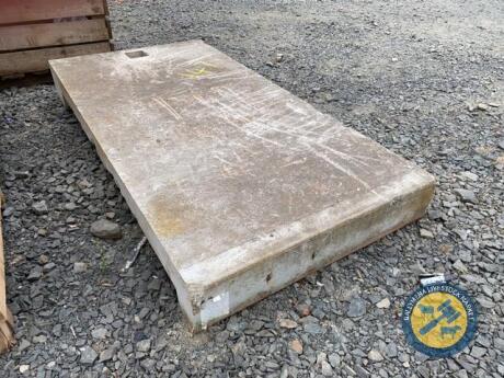 Cow concrete cubicle base