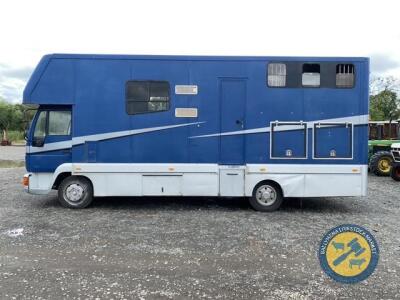 Man 7.5tn horse lorry 1997, stalled for 3 horses, electric ramp, internal storage racks, external storage lockers x3, night heater, toilet fridge hob & oven, internal lockers, new clutch & starter fitted last year, new battery this year, road ready, teste