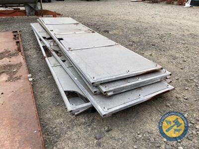 8 x galvanised door sections