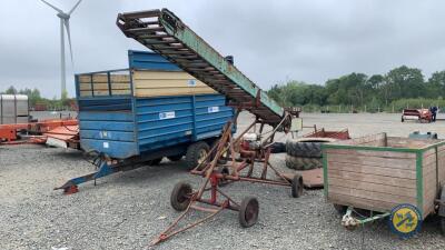 Lister bale elevator with engine