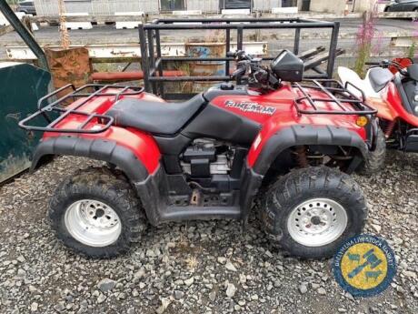 Honda TRX 500 FA Red quad , 2001, key, petrol, starts & driving 100%, needs speed sensor