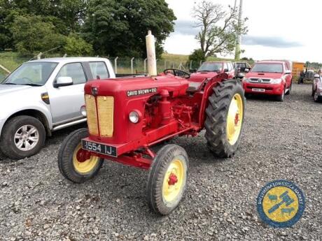 David Brown 950 tractor, 1960, 1554 IJ, key