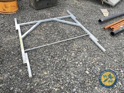 Ladder rack for Ifor Williams trailer