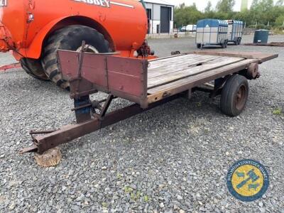 13'6" flat bale trailer