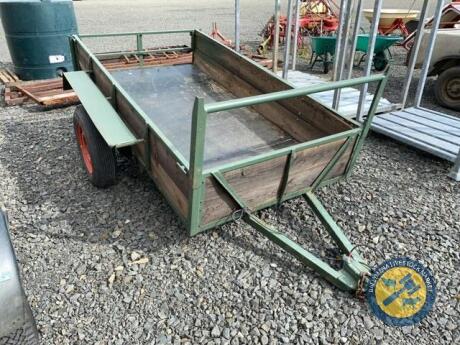 8x4 single axle car trailer