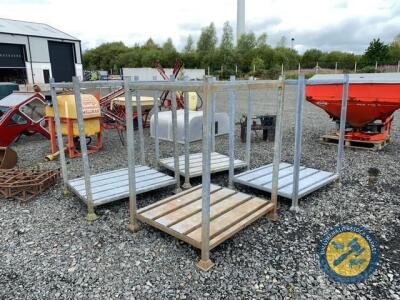 4 x galvanised stilages