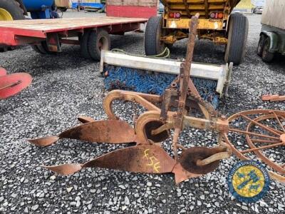 2 x furrow Ferguson plough complete with serial no.