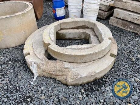 2 x concrete buscuits for concrete rings