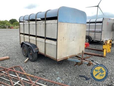 Ifor Williams cattle trailer 12x5 blue roof