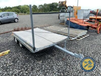 T Viking plant trailer tandem axle new tail board