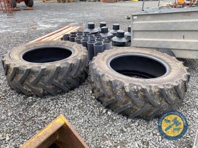 2 x Continental tyres 600-65-38