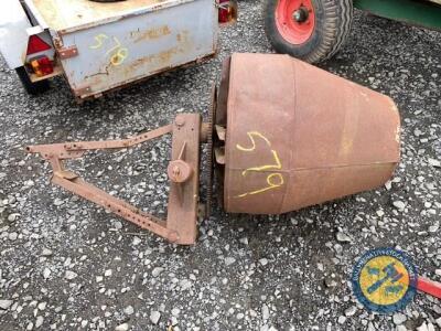 Tractor 3 point linkage cement mixer