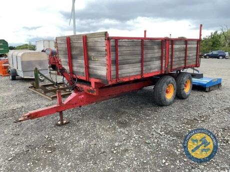 12x7 wooden tipping trailer